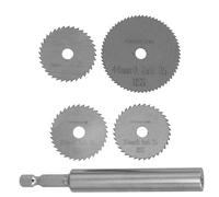 Gadpiparty Cuchillas de Corte para Cortatubos PVC y Pex Juego de 5 Piezas 32X3 MM 44X1 MM Acero de Alta Velocidad Hexagonal 1/4 Herramienta de Plomería para Uso Profesional y