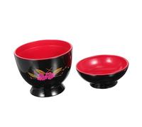 Gadpiparty Cuenco de Sopa Japonesa Rizado con Tapa Bol para Miso y Ramen Diseño Creativo para Cocina y Restaurante Resistente y Funcional para Conservar Alimentos Calientes
