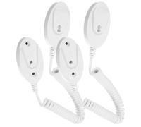 Gadpiparty Cuerda Retráctil para Control Remoto Gancho Adhesivo de Plástico Blanco, Fácil de Usar, 2 Piezas para Tabletas y Teléfonos en Restaurantes y Salas de Exposición