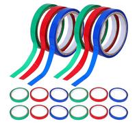 Gadpiparty de Cinta de Embalaje de Pvc Adhesivo Fuerte para Sellar Bolsas de Frutas y Verduras en Supermercados 18 Rollos Diseño de Rollo Grande y Colores Variados