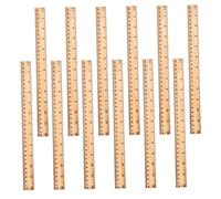 Gadpiparty de Madera 30Cm para Estudiantes Práctica Portátil Accesorio Escolar Multifuncional para y Dibujar 12 Piezas