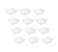 Gadpiparty de Pesaje Alta Precisión y Fácil Limpieza 12 Platos de Plástico Blanco para para Científicos y Preparaciones Farmacéuticas