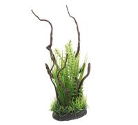 Gadpiparty Decoración de Acuario con Planta Artificial de Resina Resistente Simulación Realista de Rama Acuática para Embellecer Peceras Adorno Duradero y Natural para Paisaje Acuático