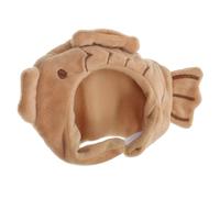 Gadpiparty Diadema De Muñeca De Algodón Mini Muñeca Que Cubre La Cabeza Sombrero De Cosplay De Felpa para Muñeca Tocado De Muñeco De Peluche Sombreros De Muñecas En Miniatura Paño Light Brown