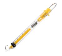 Gadpiparty Dinamómetro de Resorte de 25n con Escala de Gramos, Plástico Amarillo Resistente la Corrosión, Fácil de Leer, con Gancho y Anillo para Estudiar Leyes Físicas Color Color Aleatorio