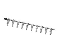 Gadpiparty Distribuidor de Aire para Acuario de Metal Válvula Control de Flujo Ajustable, Tamaño Compacto, para Tanques de Peces y Sistemas de Oxigenación Acuática