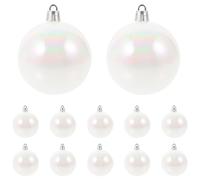Gadpiparty El adorno se puede guardar hasta el próximo año para un uso continuo, 12 colgantes decorativos blancos ligeros reutilizables para decoración de ventanas