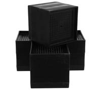 Gadpiparty Elevadores para Patas de Muebles Negros 75 CM de Altura 78X78 CM 4 Unidades Antideslizantes para Cama Sofá Mesa Escritorio Lavadora Protección de Suelo y Reducción de Ruido