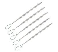 Gadpiparty Enhebrador de Cordón Metálico para Máquina de Coser, 5 Piezas para Enhebrar Bandas Elásticas y Cinturillas, Herramienta para Costura de Sudaderas, Pantalones y Puños