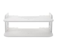 Gadpiparty Estante de pared pequeño con ventilación para dormitorio, soporte inalámbrico multiusos para vivir, fácil de instalar con almacenamiento y diseño de disipación de calor