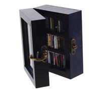 Gadpiparty Estantería Ansiedad De Madera Mini Estantería Ansiedad para Decoración De Escritorio Casa Oficina Sala De Estar con Minilibros