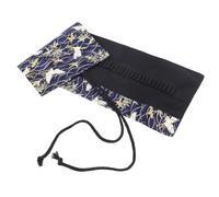 Gadpiparty Estuche enrollable para lápices, portátil, de algodón, decorativo, estilo chino, elegante, de gran capacidad, práctico y fácil almacenamiento de bolsillo, 22.4 x 8.2 x 0.2 pulgadas