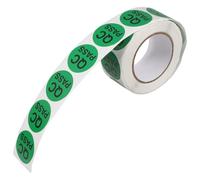 Gadpiparty Etiquetas de Control de Calidad Redondas Adhesivas Pequeñas para Almacén Unidades por Etiquetas QC Aplicables para Inspección y Gestión de Inventarios