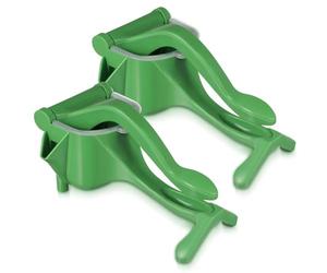 Gadpiparty Expresidor Manual de Plástico 2 Piezas Color Verde Claro Uso Versátil y Retención de Nutrientes para Verduras y Granadas Adecuado para Cocina