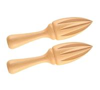 Gadpiparty Exprimidores Manuales de Limón 2 Prácticos y Duraderos de Madera de Haya Cono Exprimidor, Utensilios de Cocina Hogar