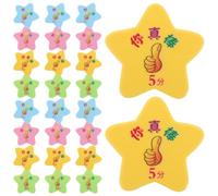 Gadpiparty Fichas de Recompensa para Estudiantes Forma de Estrella 40 Piezas de Plástico Colores Vivos Herramienta para Motivación y Gestión del Comportamiento el Aula