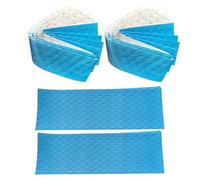 Gadpiparty Filtro de Aceite para Campana Extractora de Cocina, Papel Absorbente Engrosado 10 Piezas 10cm X 90cm X 3mm, Papel Engrasador Azul para Ventilador, Accesorio Recortable para Filtro