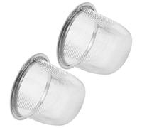 Gadpiparty Filtro Infusor para Té Suelto de Acero Inoxidable, 2 Piezas, Malla Fina, Diámetro Exterior 6 CM, Uso en Tetera y Taza