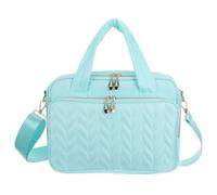 Gadpiparty Funda para Biblia Acolchada para Mujer con Correa Ajustable, Bolsa Protectora Verde Claro Tamaño Mediano para Viajes E Iglesia, Organizador de Papelería y Libros Bíblicos