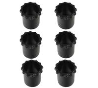 Gadpiparty Funda Protectora de Silicona Negra para Micrófono, 6 Piezas Anticaídas para Varilla Inferior, Fácil de Almacenar y Prolonga la Vida Útil en Escenarios y Bares