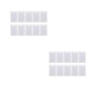 Gadpiparty Fundas Para Tarjetas De Identificación Transparentes Diseño Clamshell Prácticas Y Ligeras Para Oficina Escuela Y 20 Piezas*2