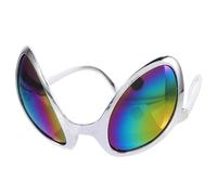 Gadpiparty Gafas Alienígenas de Pp Color Plata para Photo Booth y Fiesta Accesorios de Cosplay y Complementos Divertidos para Fotos