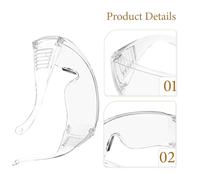 Gadpiparty Gafas de Seguridad Transparentes PC 30g Ligeras para Laboratorio y Trabajo Protección contra Polvo y Impactos Diseño Rejilla 8 Piezas para Hombre y Mujer