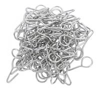 Gadpiparty Ganchos para fundas de asiento de coche en forma de S, 100 unidades, material de hierro, para fijación de cojines de asiento de camión y vehículo