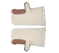 Gadpiparty Guantes Aislantes para Horno de Cerámica de Algodón Resistentes al Calor hasta 100 °C Antiescaldaduras Tamaño Pequeño para Trabajos de Cerámica y Estufas de Leña Protección