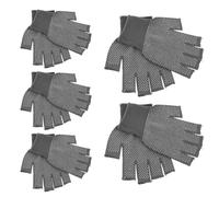 Gadpiparty Guantes sin Dedos para Hombre, 5 Pares Transpirables de Punto Agarre Antideslizante, Diseñados para Manipulación de Equipos y Actividades al Aire Libre en Invierno