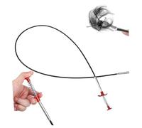 Gadpiparty Herramienta de Limpieza de Desagües Flexible de Desatascador de Tuberías de Inoxidable para Cocina y Baño para Quitar Atascos y Limpiar Tuberías