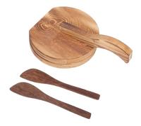 Gadpiparty Herramienta de Prensado para Masa y Empanadillas Prensa de Madera y Cuchillos Redondos, Diseñada para Uso en Cocina y Preparación de Dumplings