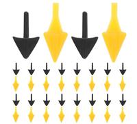 Gadpiparty Inserciones de Boca de Pájaro para Manualidades 200 Piezas Picos de Plástico 7X15 MM en Negro y Amarillo Accesorios para Muñecos y Proyectos DIY de Aves Material Creativo para