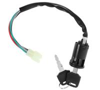 Gadpiparty Interruptor de Encendido con Llave, Interruptor de Arranque, para Mini Bike y Scooter 50cc-125cc, PVC Negro, Estable Corriente, Fácil de Instalar y Mantener