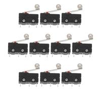 Gadpiparty Interruptor de Límite Palanca Micro Conmutador de Pared Versátil y Resistente al Desgaste en Ppa y Metal Paquete de 10 Unidades para Electrodomésticos