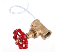 Gadpiparty Interruptor Industrial de Válvula de Cobre Trifurcado para Lámpara Roja Control de Luz Giratorio Accesorio para Iluminación de Hogar Bar y Restaurante Compatible Equipo de