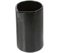 Gadpiparty Jarra de Cerámica Negra Asa Grande y Diseño Bien Elaborado, Adecuado para Servir Leche en Cafeterías Casa