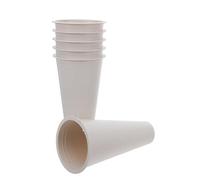 Gadpiparty Jarrones para Flores de Tumbas de Plástico, 6 Piezas de 17 CM Resistentes al Clima, Porta Flores para Cementerio para Uso Prolongado en Exteriores