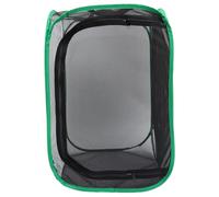 Gadpiparty Jaula Plegable para Insectos y Plantas, Caja de Observación Translúcida Red Negra y Borde Verde, Tamaño 40x40x60 Cm, Refugio Portátil para Niños y Exploración Natural