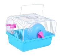 Gadpiparty Jaula Portátil para Hámster con Ventana Transparente Recipiente de Agua Prueba de Fugas Transportín Pequeño para Mascotas Fácil de Llevar y Observar