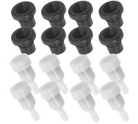 Gadpiparty Juego de 16 Piezas Válvula Ventilación para Tanque de Motosierra 52/58, Accesorios de Presión y Equilibrio para Carburador, Plástico Resistente para Jardinería y Tala Forestal