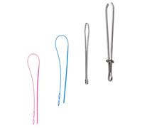 Gadpiparty Juego de 4 Enhebradores de Cordón para Coser, 2 Metal 2 Plástico, Herramienta para Enhebrar Cordones y Costuras en Pantalones, Abrigos y Ropa Deportiva, Suministros de Costura DIY