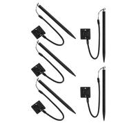 Gadpiparty Juego de 5 Lápices Ópticos Resistivos para Pantalla Táctil con Puntas Precisas Cuerda de Resorte Anticaída y Soporte Fijo Accesorio Portátil para Máquinas Pos y Uso Oficina