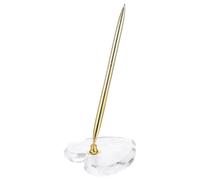 Gadpiparty Juego de bolígrafos para firmar en bodas | Bolígrafo para libro de visitas | Bolígrafo de escritorio con soporte de corazón para bodas, aniversarios, cumpleaños, fiestas y suministros