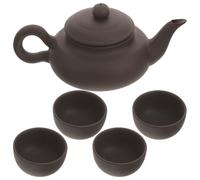 Gadpiparty Juego de Tetera de Cerámica con Taza de 35ml y Tetera de 125ml, Resistente al Calor y Fácil de Limpiar, Adecuado para Hogares y Oficinas