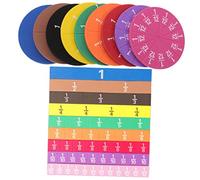 Gadpiparty Juego Educativo de Círculos de Fracciones para Niños 2 de Didácticas Coloridas para Enseñanza de Matemáticas Material Manipulativo para Aprendizaje
