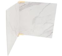 Gadpiparty Kit de 2 Fondos Fotográficos de Alimentos de 40X40 CM Fondo para Fotografía de Productos Diseño de Mármol Blanco Paneles Reutilizables de PVC para Fotografía de Cosméticos y