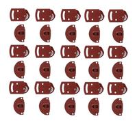 Gadpiparty Kit de 30 Ruedas para Puerta Corredera de Armario, Poleas Silenciosas de Plástico y Metal, Rodillos para Puertas Corredizas Rojas, Accesorios Duraderos para Herrajes en