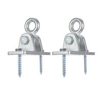 Gadpiparty Kit de Accesorios para Columpios Ganchos Resistentes y Tornillos de Acero Fundido Plata para Colgar Sillas de Ratán y Columpios al Aire Libre