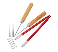 Gadpiparty Kit de Herramientas para Implantación de Cabello de Muñecas con Agujas Punzón de Madera Ergonómico para Estilismo y Restauración de Cabello Muñecas Bjd para Manualidades DIY